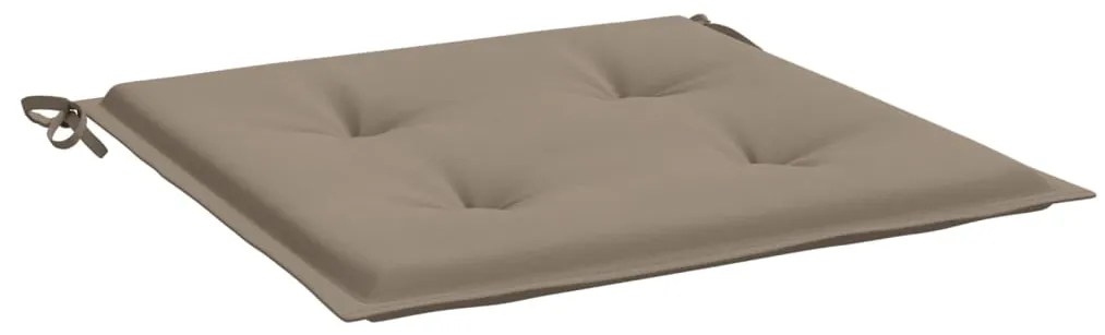 vidaXL Tuinstoelkussens 6 st 50x50x3 cm stof taupe