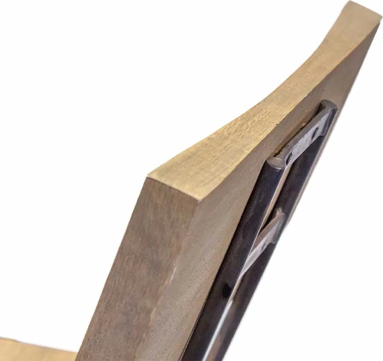 Barkruk hout&metaal - Zithoogte 65 cm