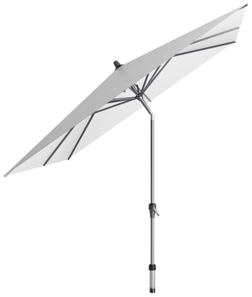 Platinum Riva stokparasol 2.5x2.5 - White met voet en hoes