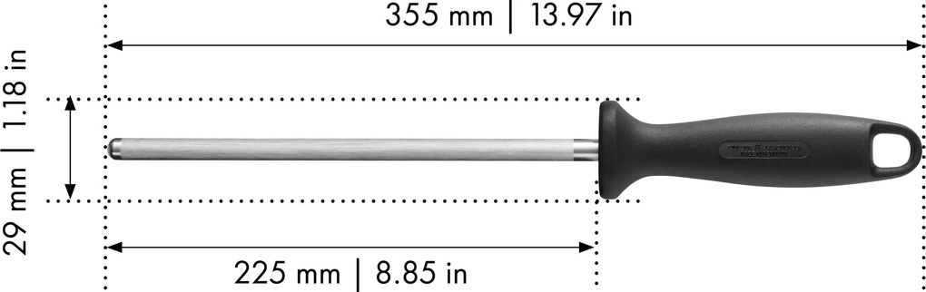 ZWILLING Aanzetstaal, verchroomd - - ZWILLING