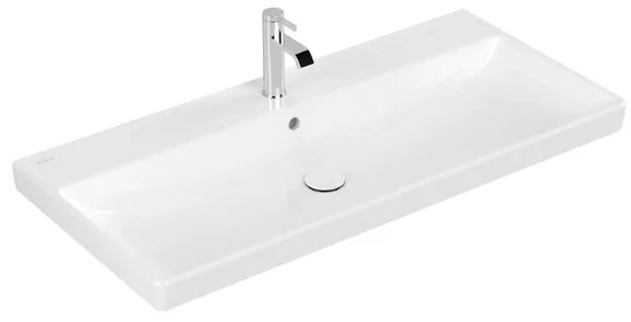 Villeroy & Boch Avento meubelwastafel 100x47cm 1 kraangat met overloop wit 4156A501