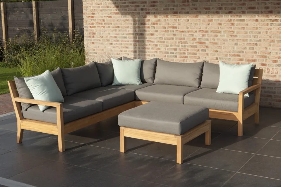 Exotan St. Peter loungeset - Teak hout (OP=OP)