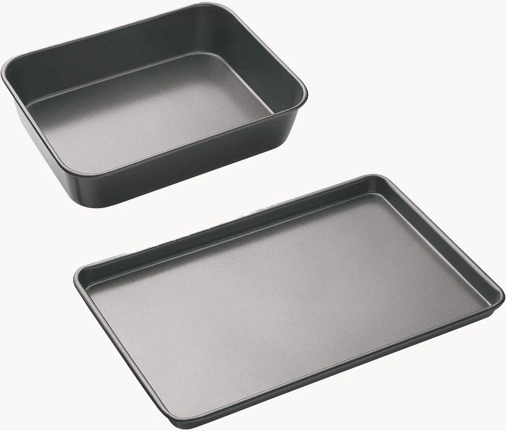 Set van 2 ovenschalen MasterClass met antiaanbaklaag
