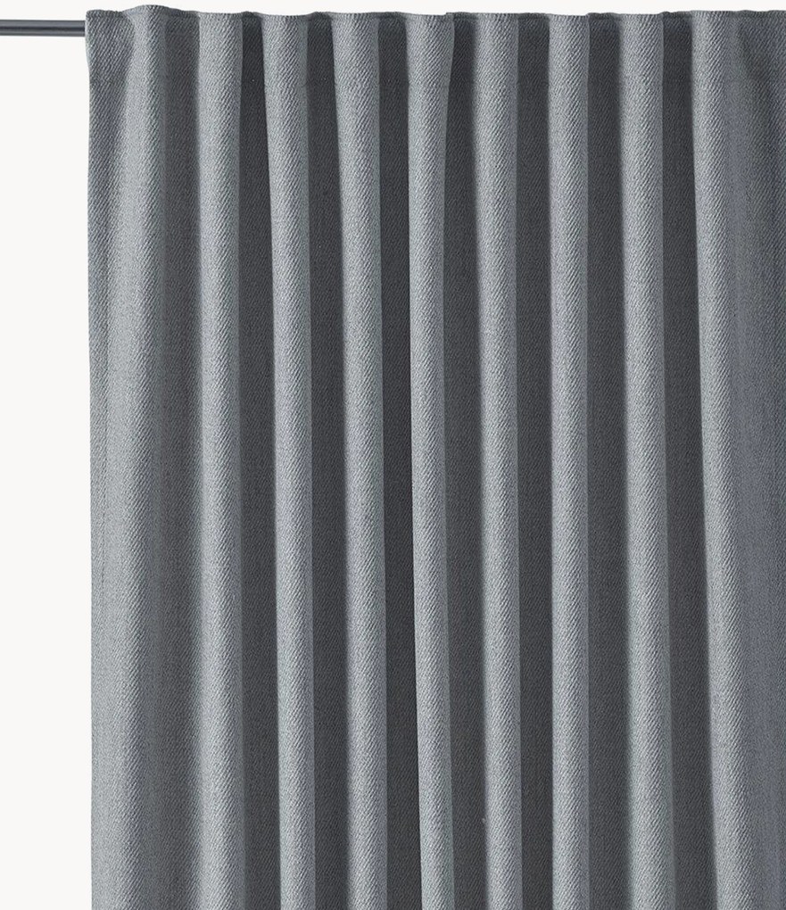 Twill ondoorzichtige multibandgordijnen Greenwich, 2-delig, B 140 cm