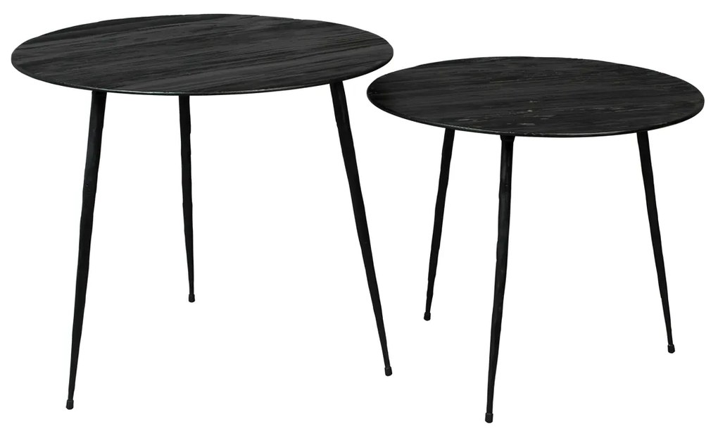Dutchbone Pepper Metalen Bijzettafel Rond 40cm - 40 X 40cm.