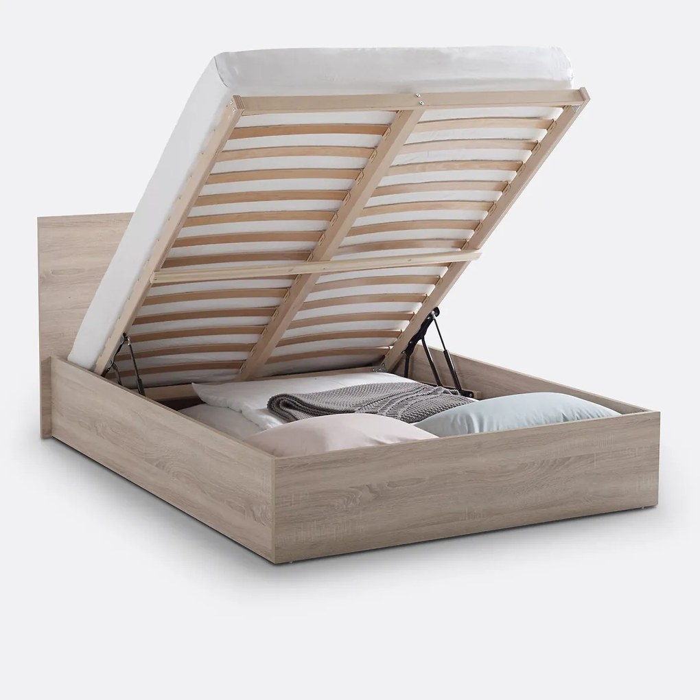 Kofferbed met ophefbare lattenbodem, Cladie