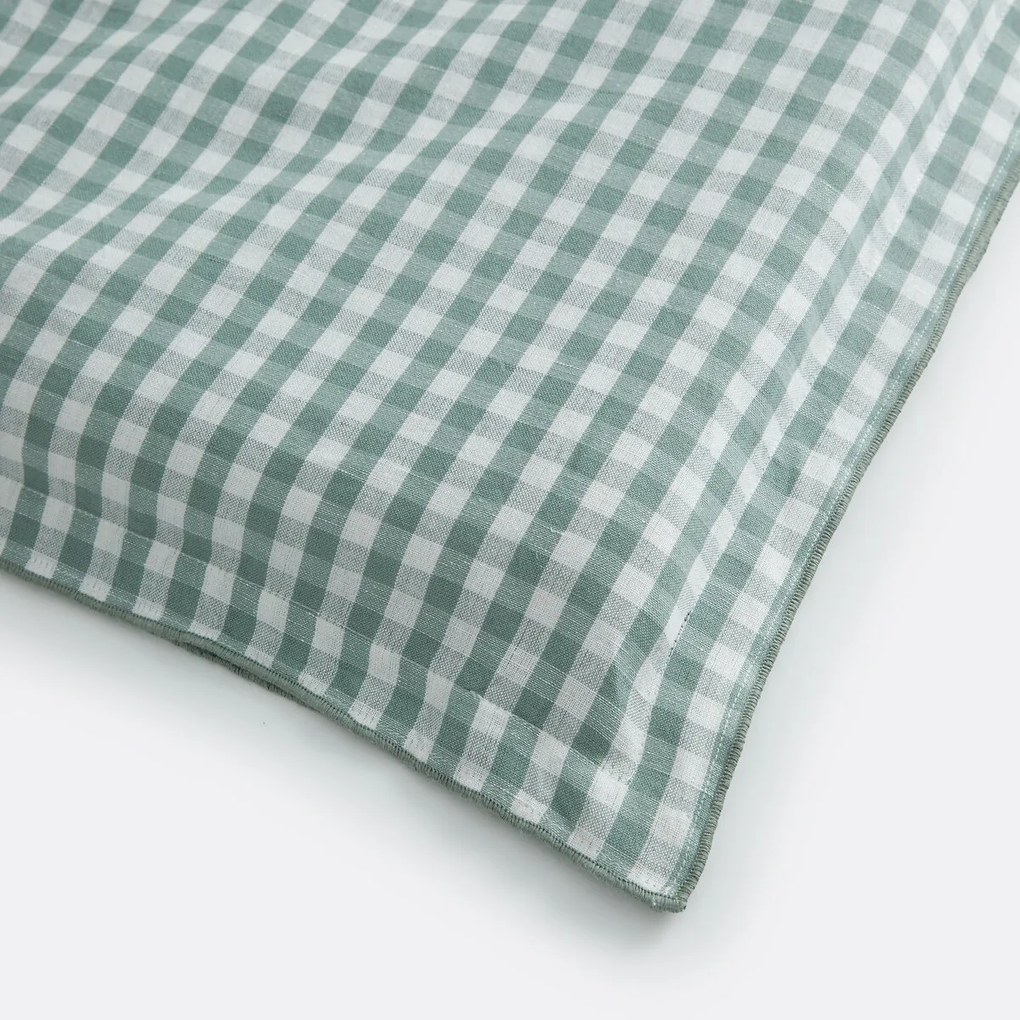 Gingham zitmatras, katoen en linnen, Cottage