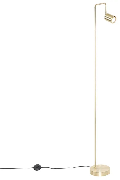 Moderne vloerlamp messing verstelbaar - Java