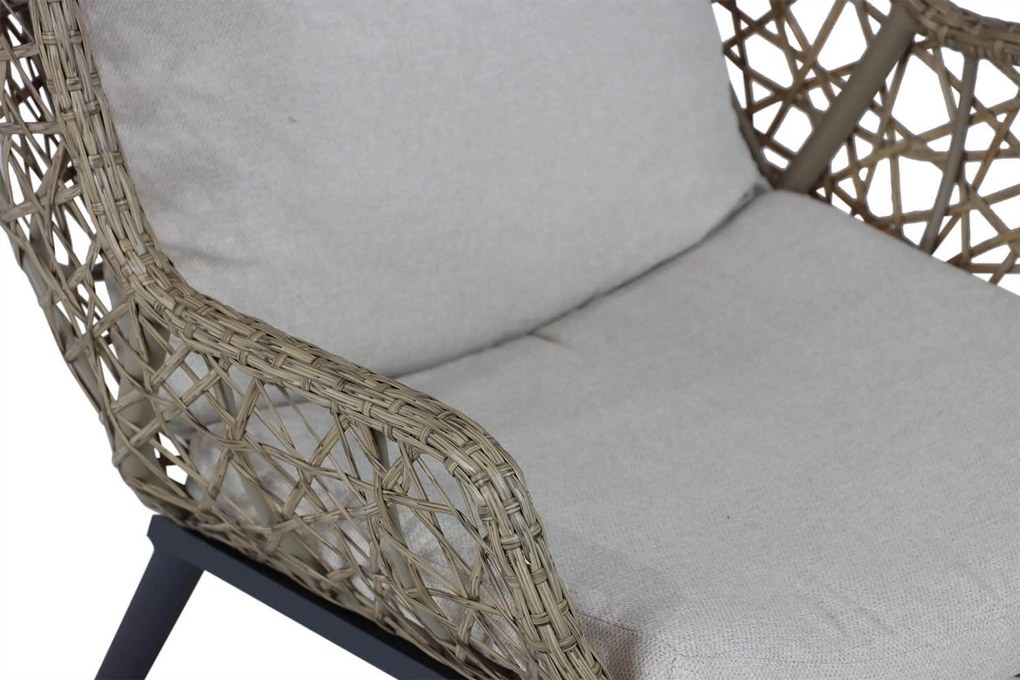 Coco Corso Strandstoel Aluminium/wicker Taupe