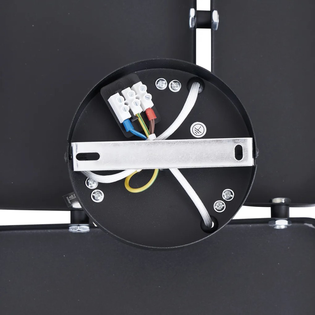 Design wandlamp zwart 3-lichts - Planes