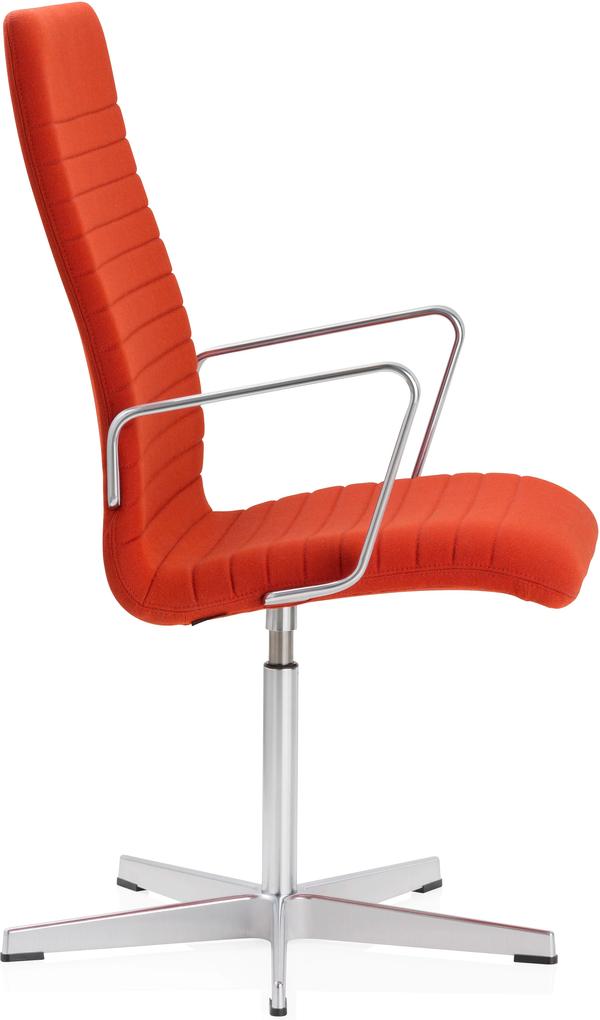 Fritz Hansen Oxford Premium Highback stoel Bright Red