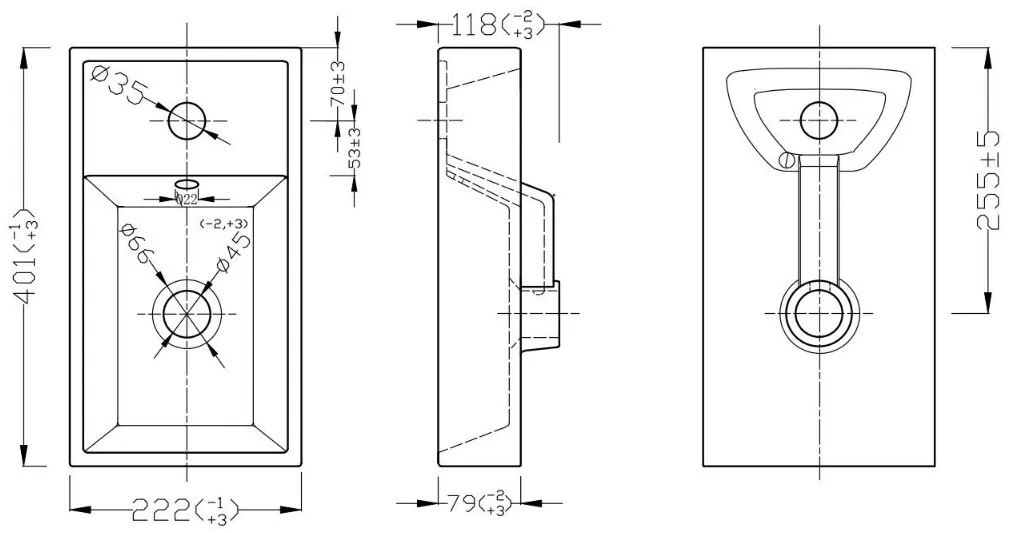 Comad Adele Oak toiletmeubel met ribbelfront 40x22cm eiken