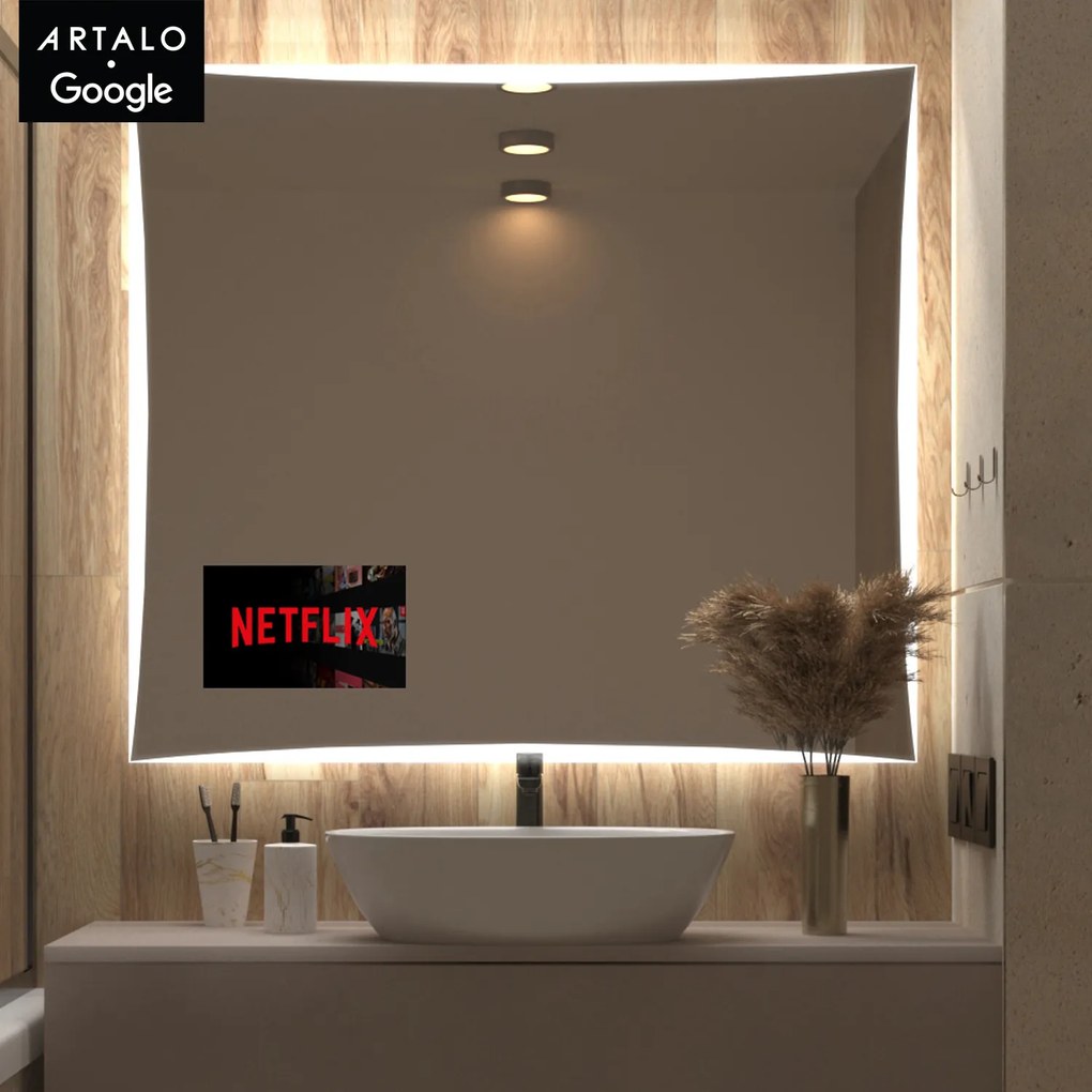 SMART spiegel met LED verlichting M5 + SmartScreen with Google TV