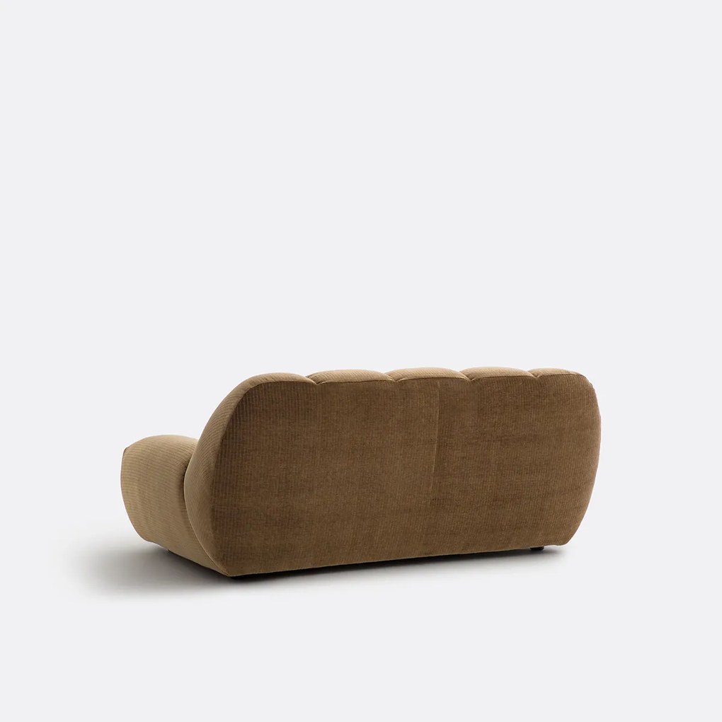 Vintage 2-zitsbank in ribfluweel, Nuria