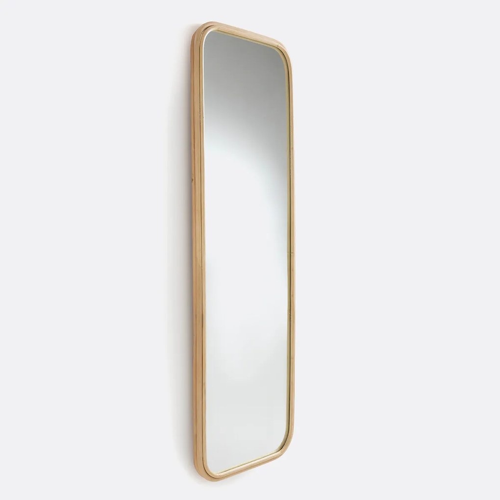 Rechthoekige spiegel in rotan 51x160 cm, Nogu