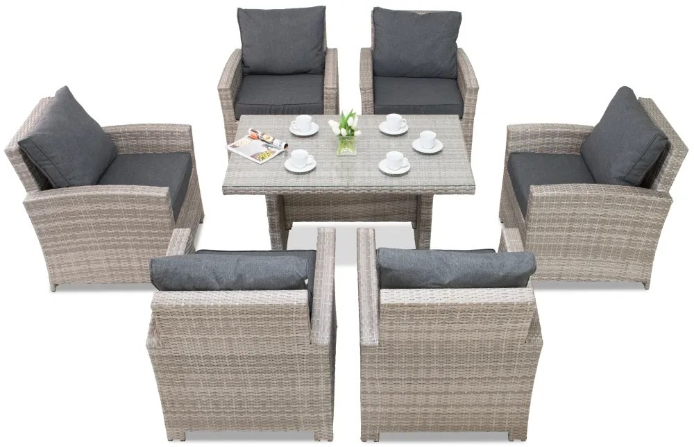 Garden Point Parma Premium Grey tuinset