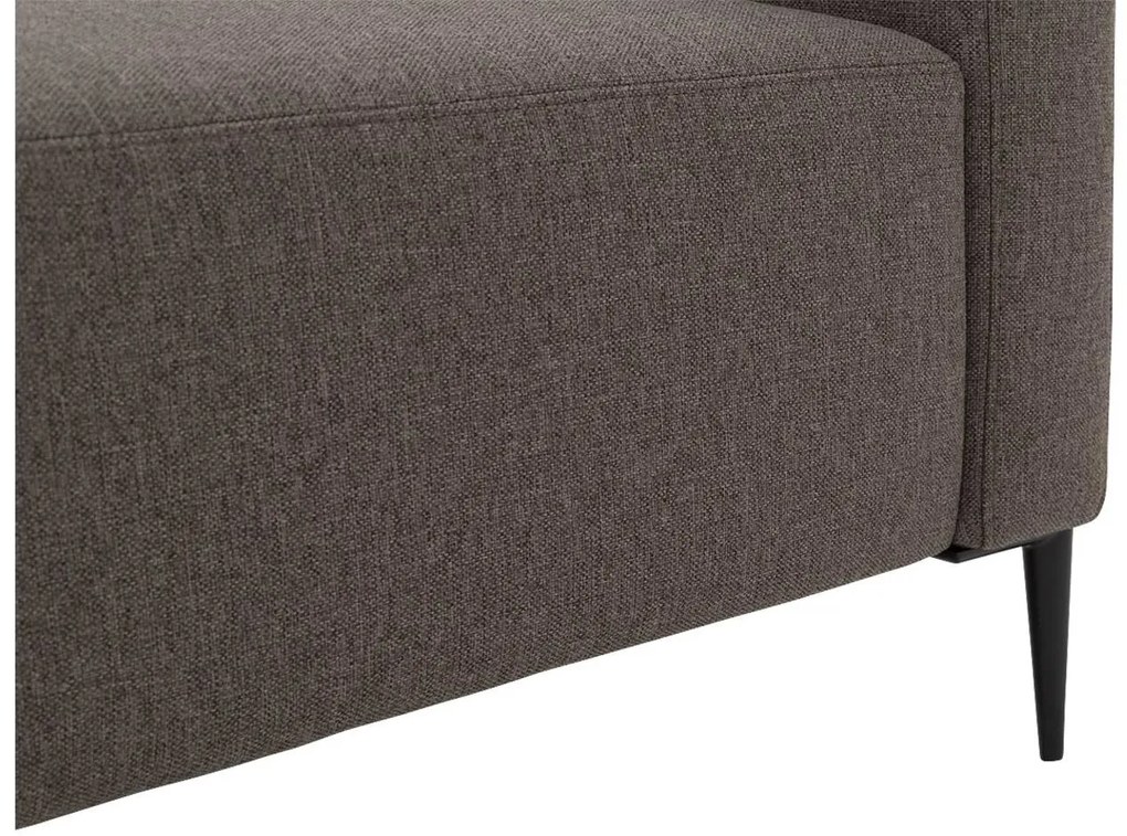 Goossens Key West grijs, stof, 2,5-zits, modern design