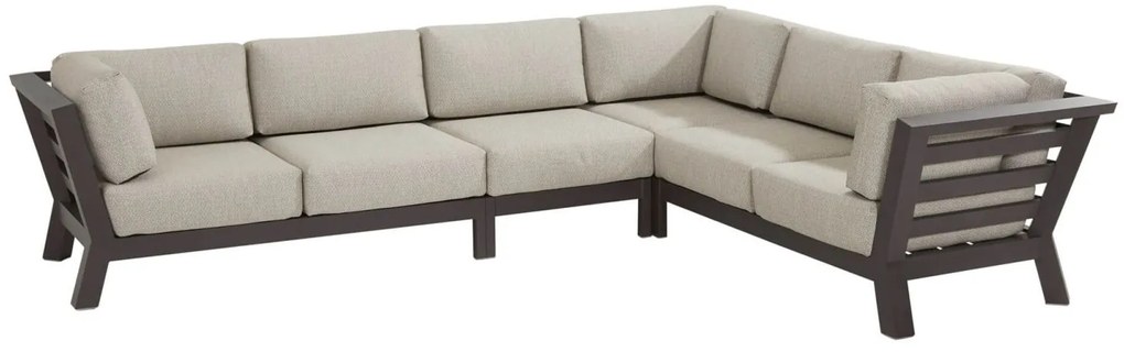4 Seasons Outdoor Meteoro Hoekbank XL zonder tafel SALE Loungeset   antraciet weerbestendig