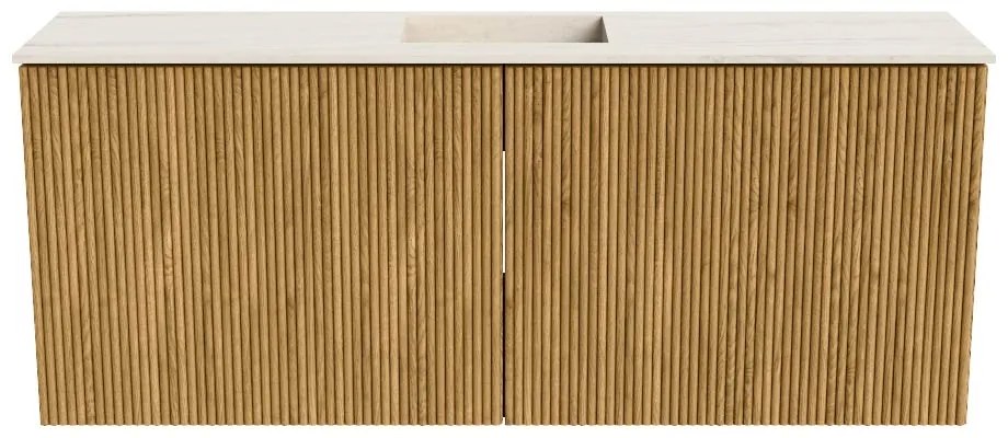 Mondiaz Joya DLux 100cm toiletmeubel oak met wastafel faye midden 1 kraangat meli