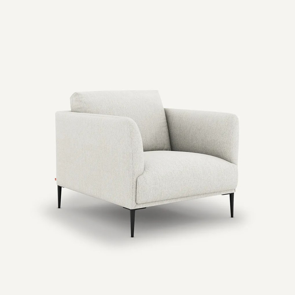 Fauteuil in gemêleerde badstof, Oscar, Emmanuel Gallina