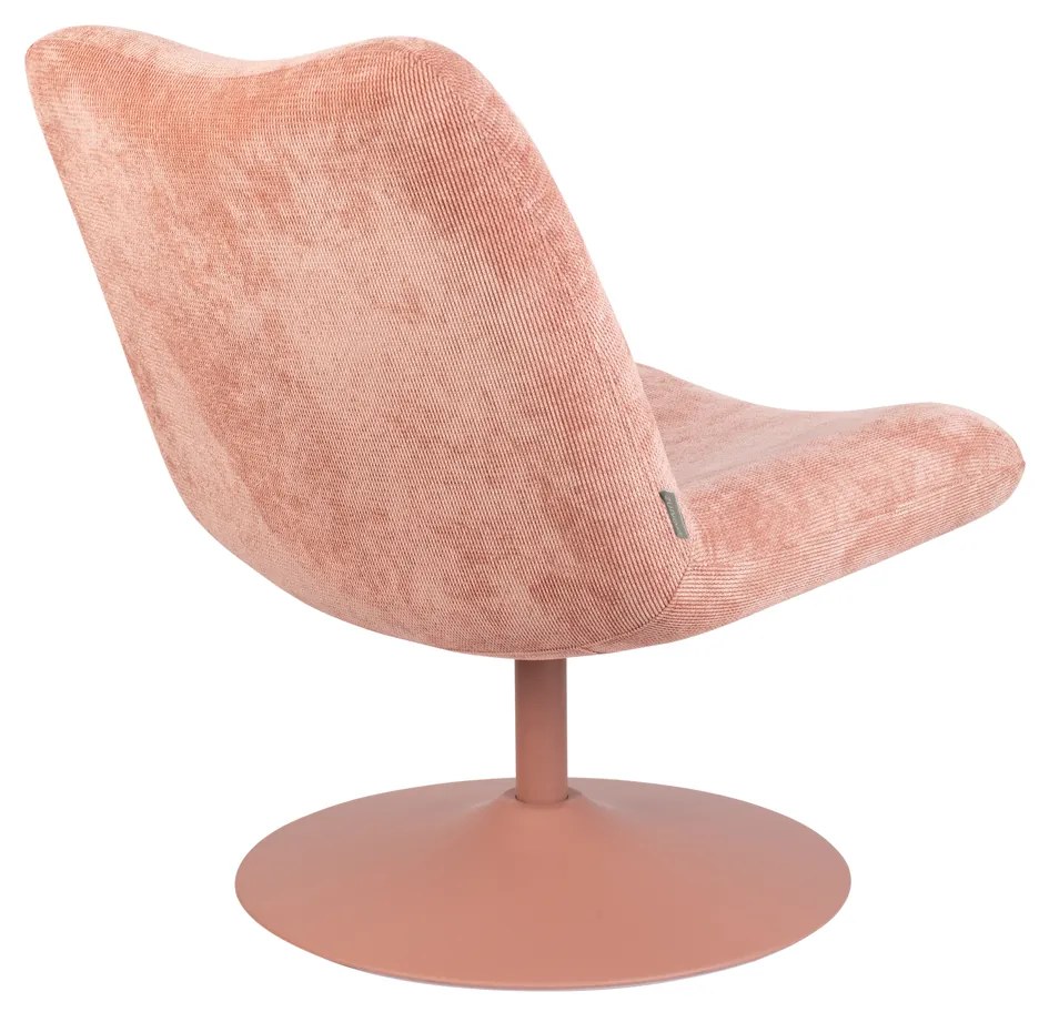 Zuiver Bubba Roze Draaifauteuil Retro Design