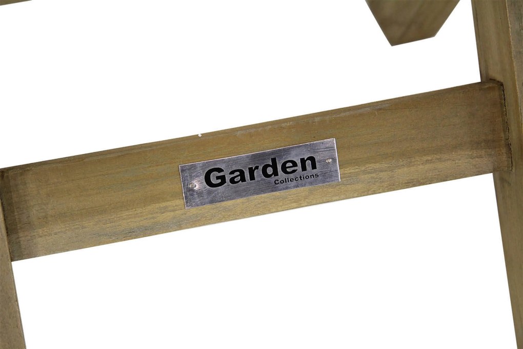 Tuintafel Rond 60 cm Teak Old teak greywash Derby inklapbare