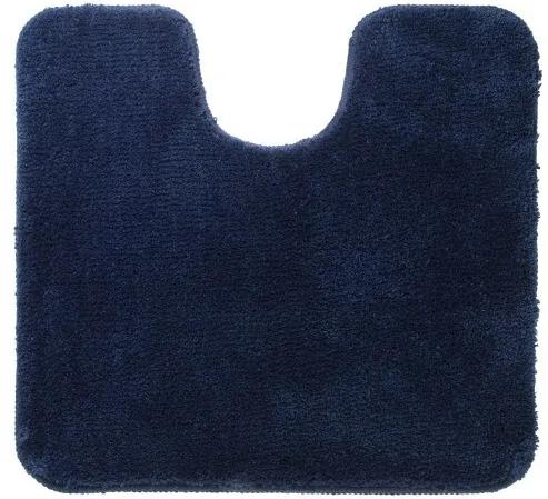 Toiletmat Antislip Sealskin Angora Polyester Blauw 55x60cm