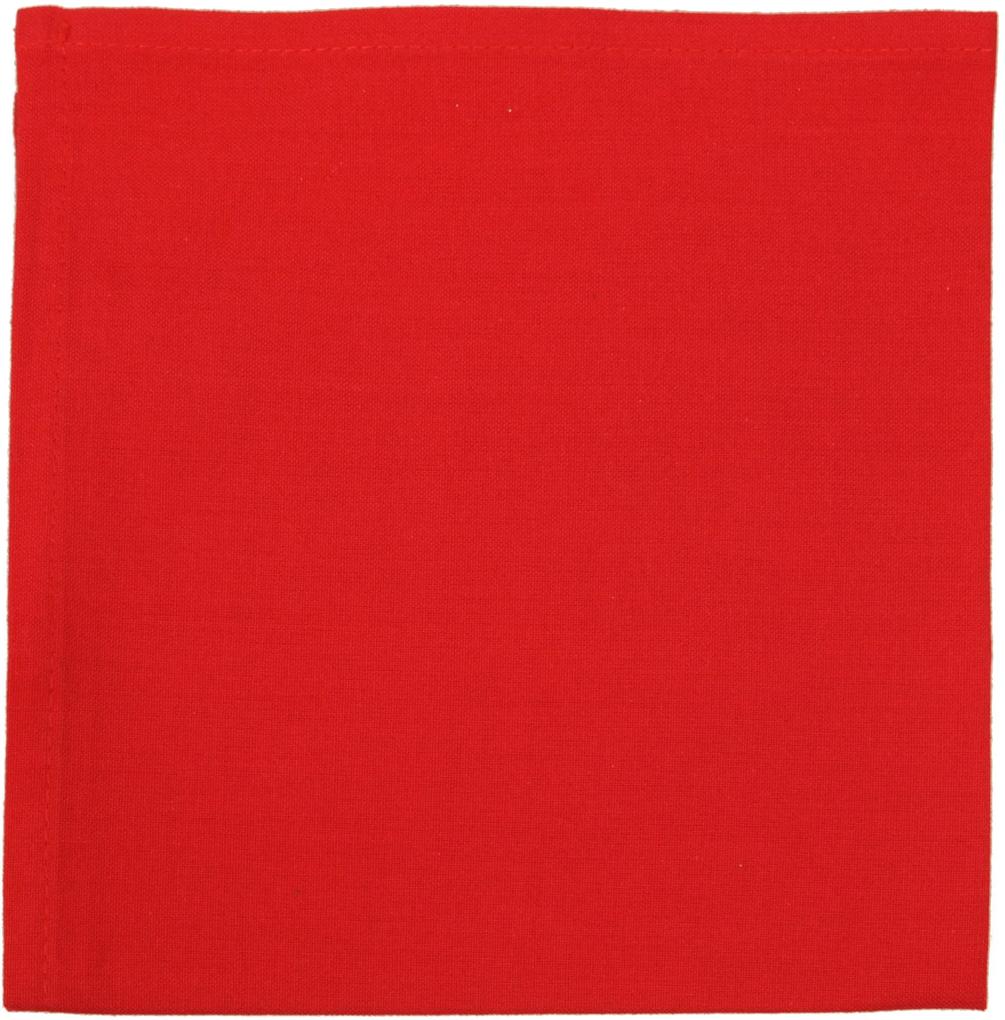 Servet, katoen, rood, 40 x 40 cm