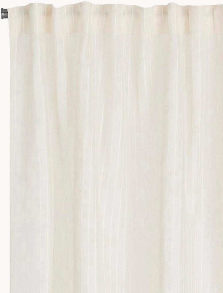 Transparante multibandgordijnen Cornelia, B 140 cm, 2-delig