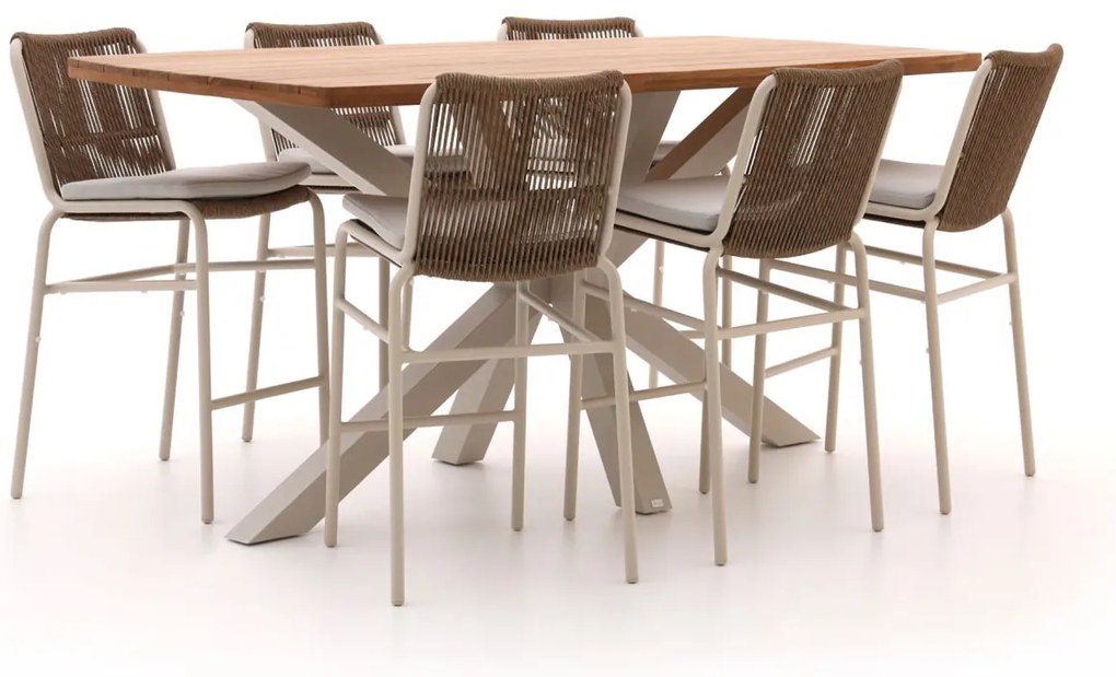 Bellagio Caronia/Induno Deens Ovaal 220cm barset 7-delig stapelbaar