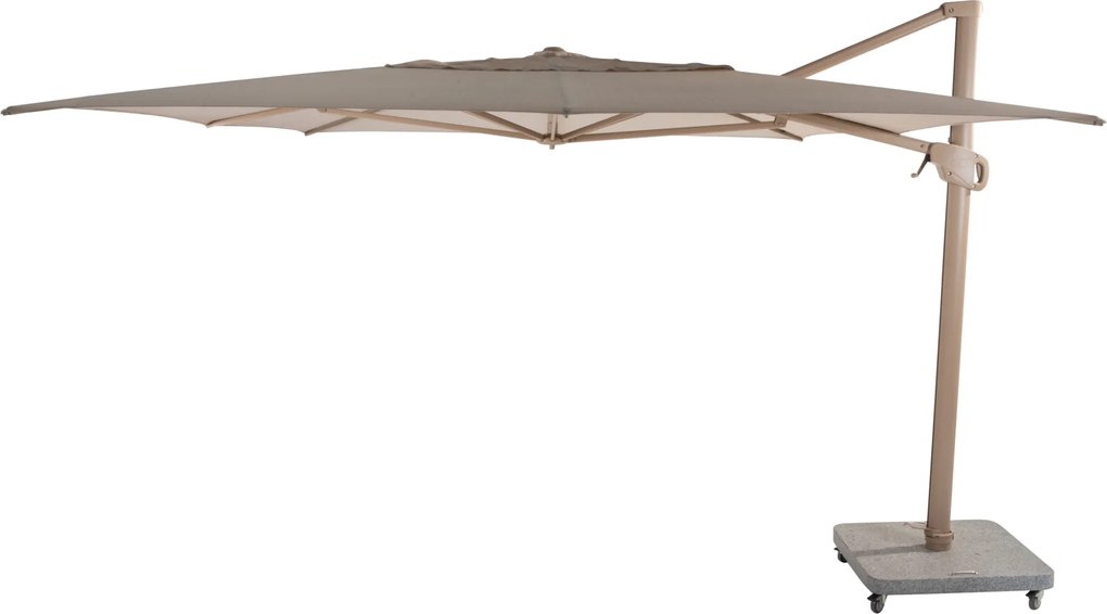 Hacienda zweefparasol 300x400 cm latte frame sand 4 Seasons Outdoor