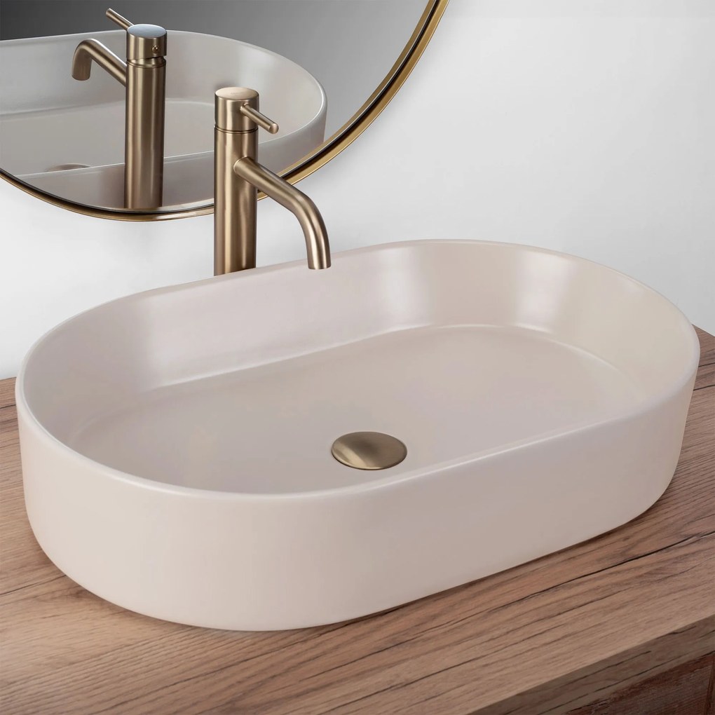 Opzetwastafel Rea NADIA 60 BEIGE MATT