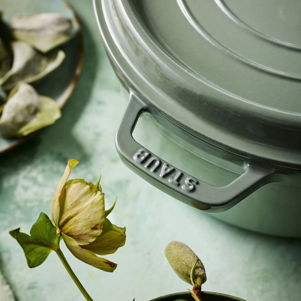Staub La Cocotte Cocotte 28 cm / 6,75 l, Rond, eucalyptus - La Cocotte - Staub