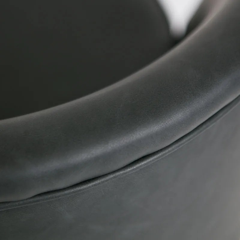 BePureHome Vogue Fauteuil Zwart Leer