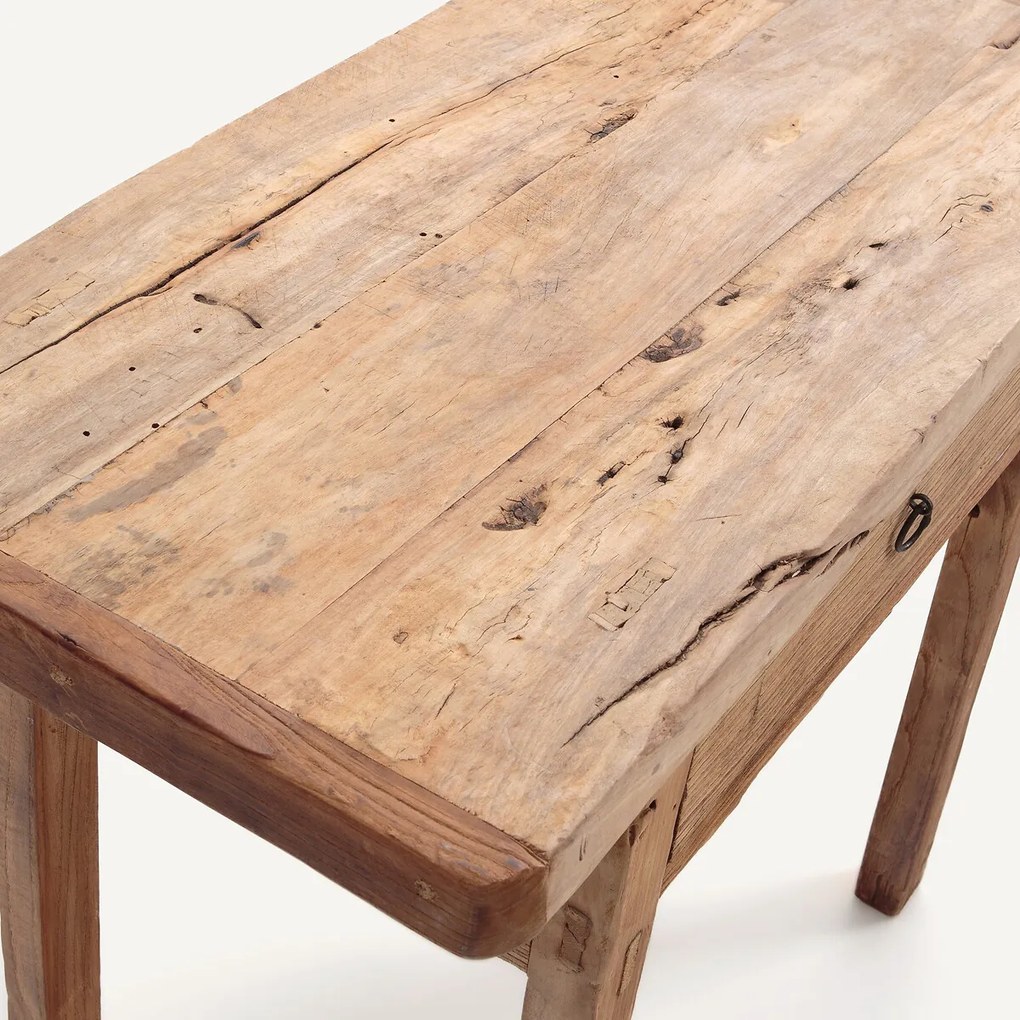 Kaptafel in massief iepenhout, Sumiko