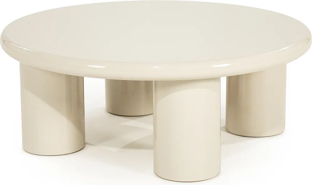Ronde Salontafel Large Beige - 80 X 80cm.
