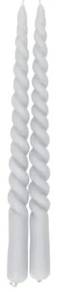 Dinerkaars gedraaid, lavendel, 29 cm, set van 2