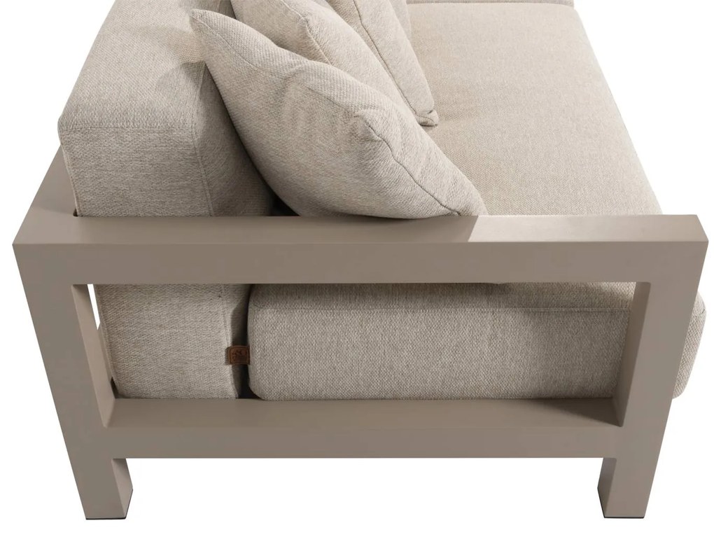 4 Seasons Outdoor Raffinato 1,5-zits loungebank rechts latte  Loungebank    beige weerbestendig