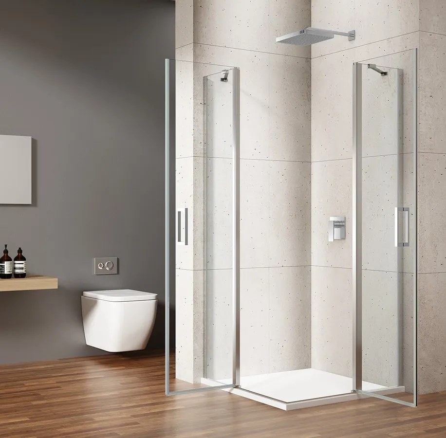 Gelco Loro douchecabine met draaideuren 90x90cm chroom