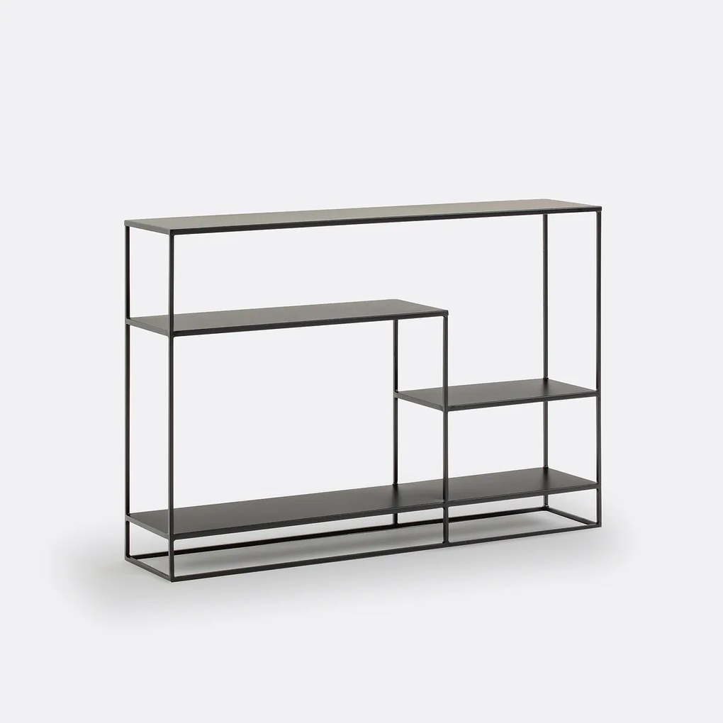 Asymmetrische wandtafel van metaal en staal, Miva