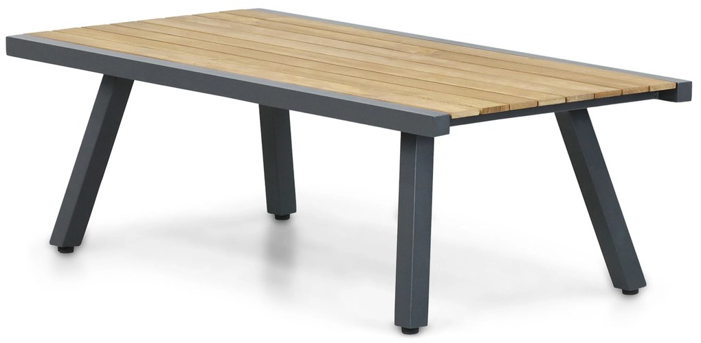 Stoel en Bank Loungeset 5 personen Aluminium/teak Grijs  Lifestyle Garden Furniture Marseille