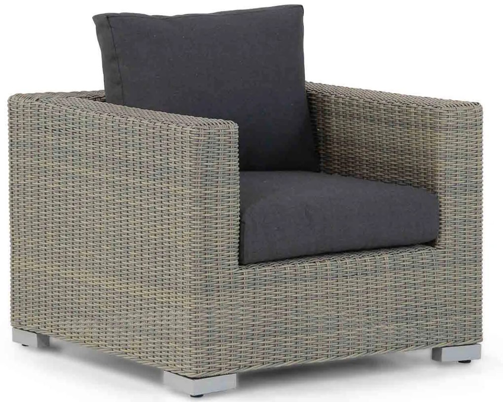 Stoel en Bank Loungeset 5 personen Wicker Taupe  Garden Collections Toronto/Brighton