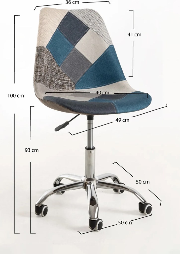 Set 4 Neo Patchwork Stoelen