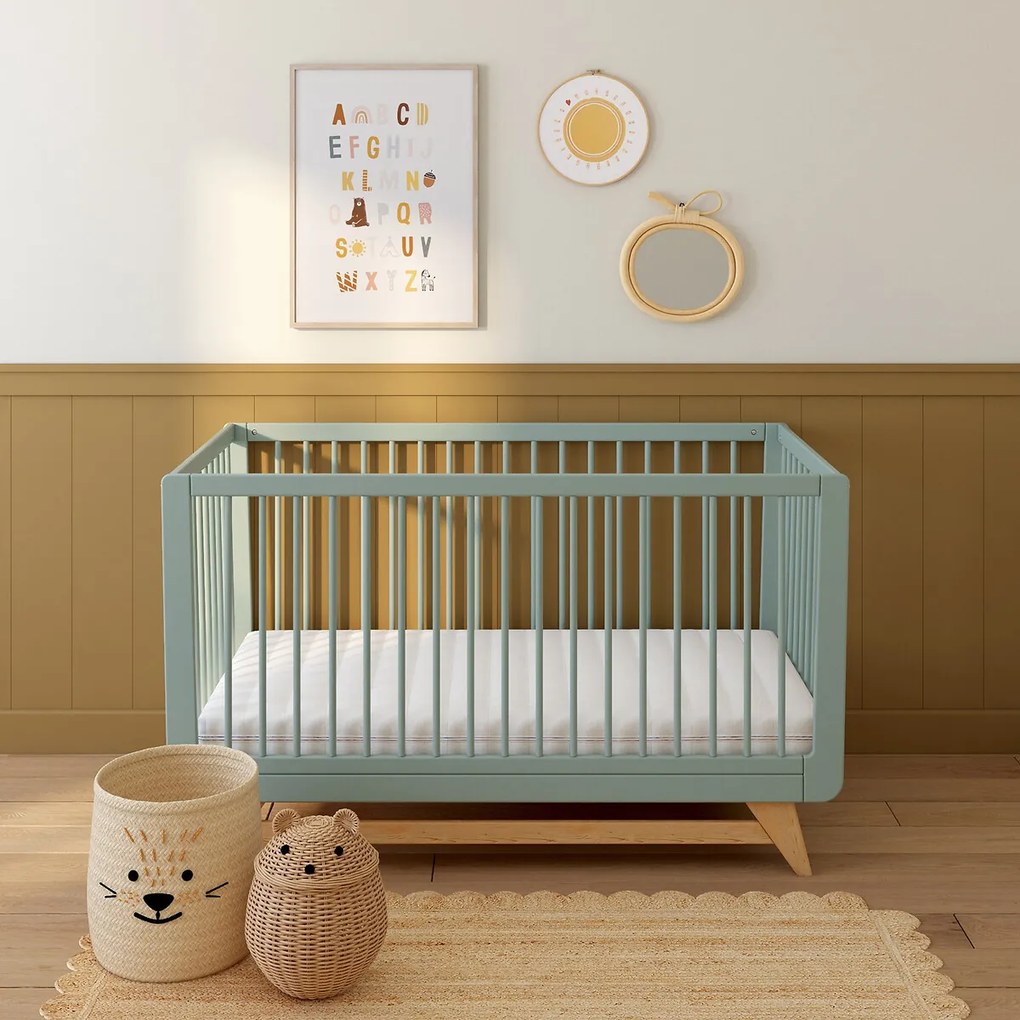 Afhoesbare baby schuimmatras,  H14 cm