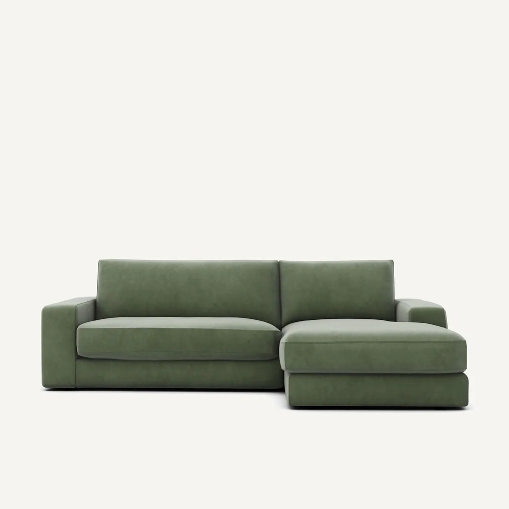 Hoekbank in fluweel, Skander