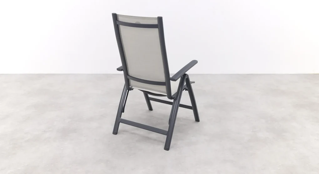 Hartman Monza alu/Chaneo verstelbare tuinset - 220x100 cm. - 7-delig