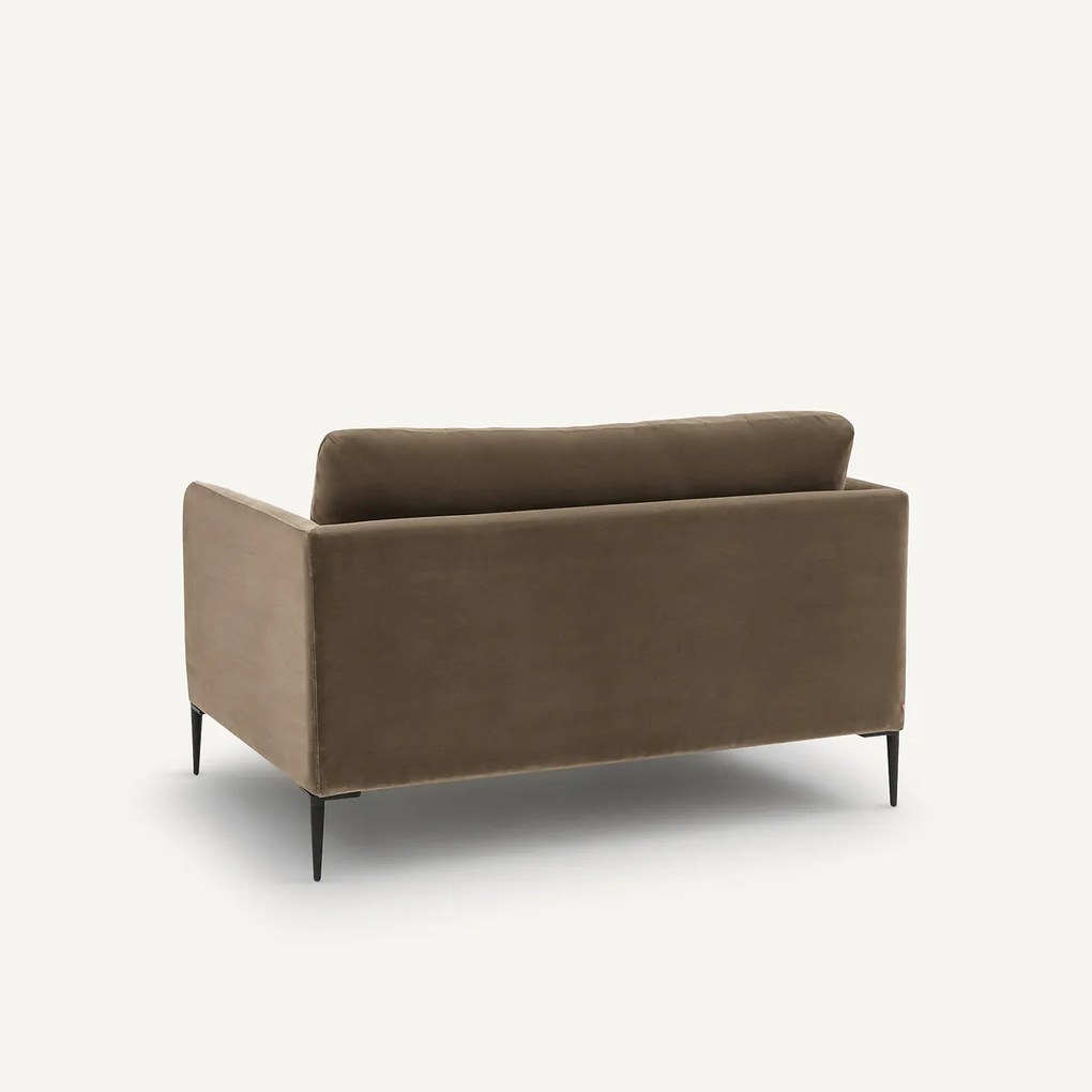 Fluwelen 2-zitsbank, Oscar-design E. Gallina