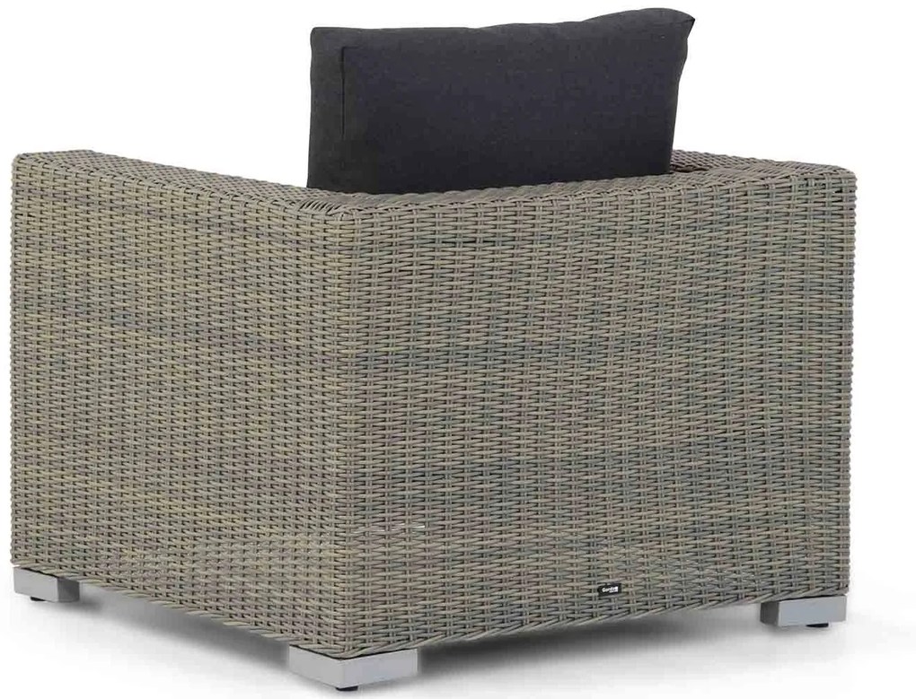 Stoel en Bank Loungeset 5 personen Wicker Taupe  Garden Collections Toronto/Brighton