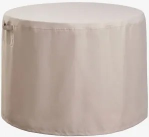 Beschermhoes Voor Ronde Tuintafel Otley Tapioca Beige & Ø130 Cm - Sklum