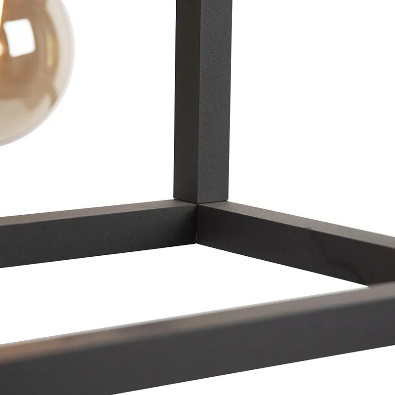Industriële hanglamp zwart 4-lichts - Big Cage